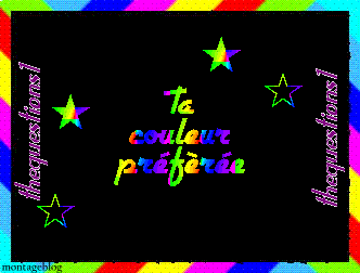 quel é ta couleur préférer?